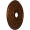 Ekena Millwork Baltimore PVC Medallion (Canopies up to 7 3/4"), 22"OD x 3 1/2"ID x 1"P, Metallic Dark Copper CMP22BACDC - alternate 3